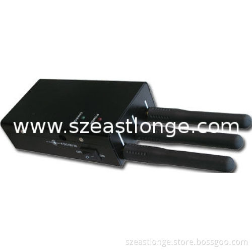Wifi 3g 30dbm Portable Cell Phone Jammer / Blocker Est-808he For Custom